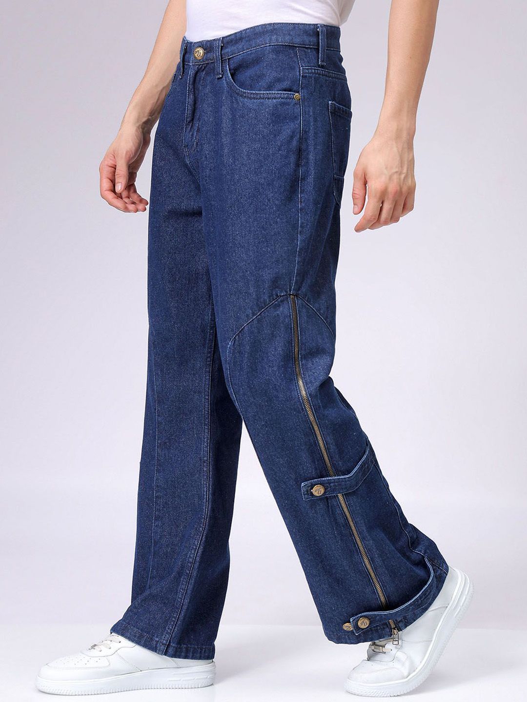 The Indian Garage Co Men Bootcut Loose Fit Convertible Jeans