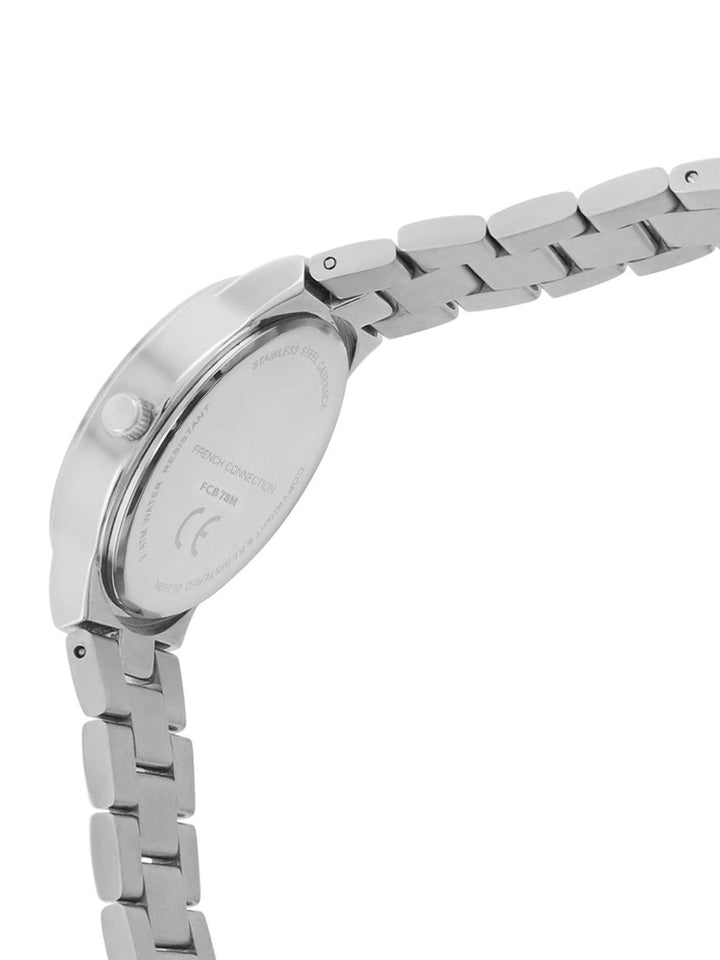French Connection Women Dial & Stainless Steel Bracelet Style Straps Analogue Watch FCB7SM