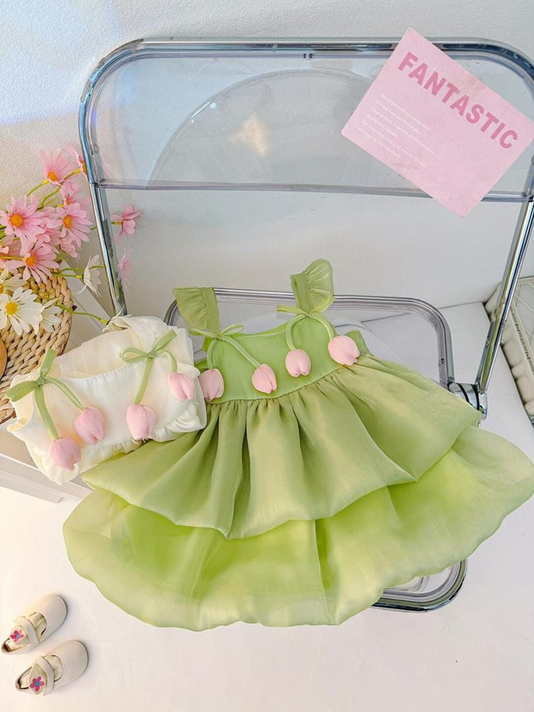 YK Floral A-Line Dress
