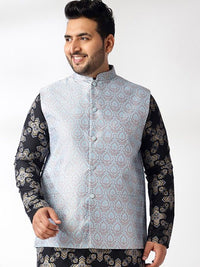 SOJANYA PLUS Woven Design Nehru Jacket