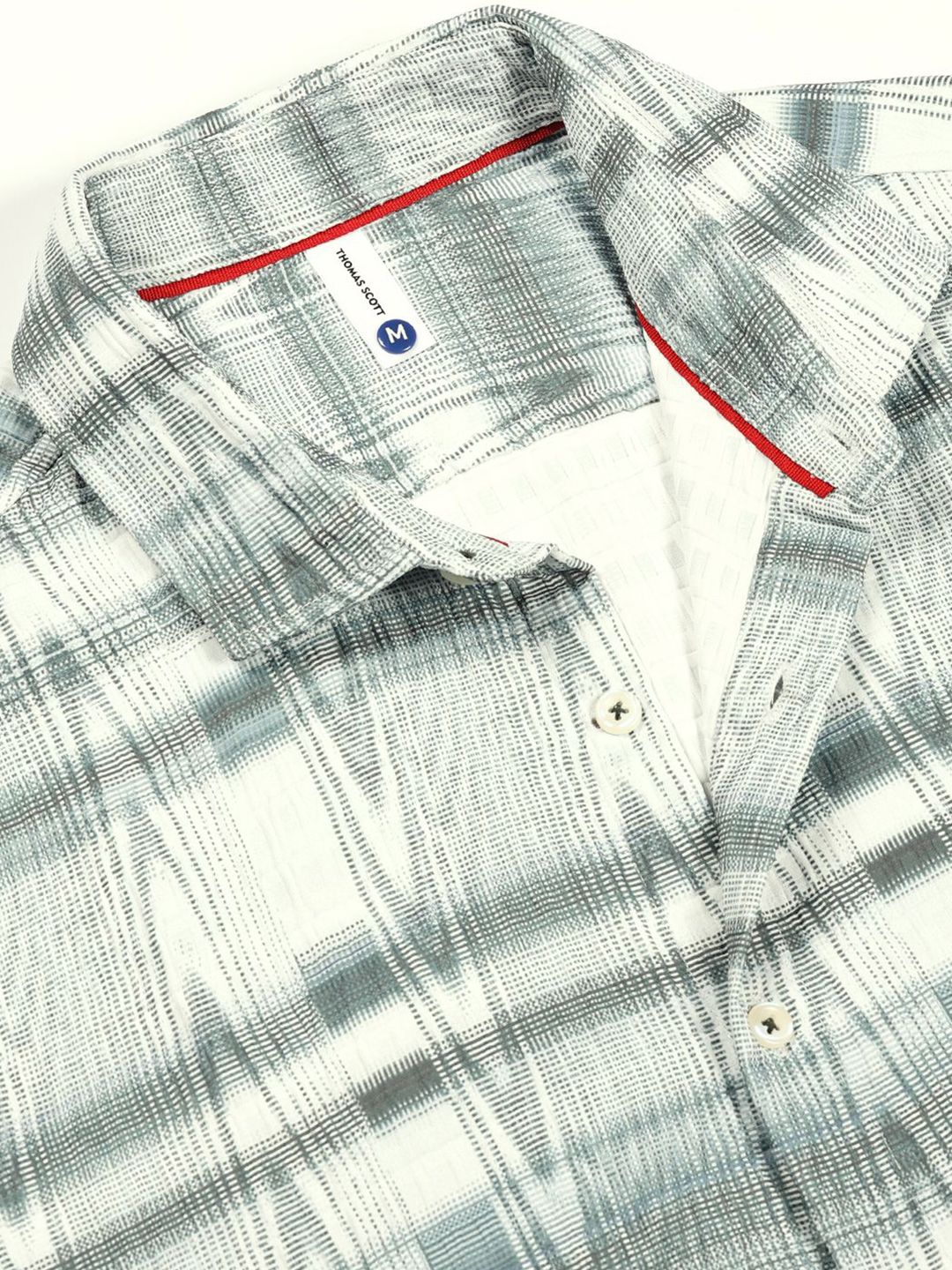 Thomas Scott Men Premium Slim Fit Opaque Printed Casual Shirt