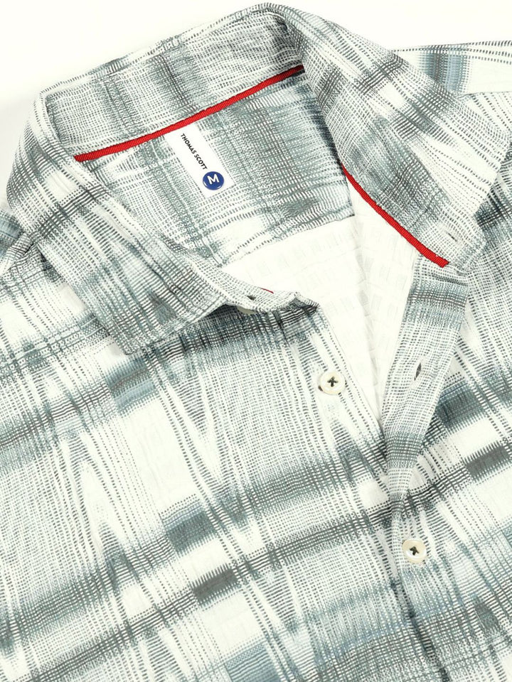 Thomas Scott Men Premium Slim Fit Opaque Printed Casual Shirt