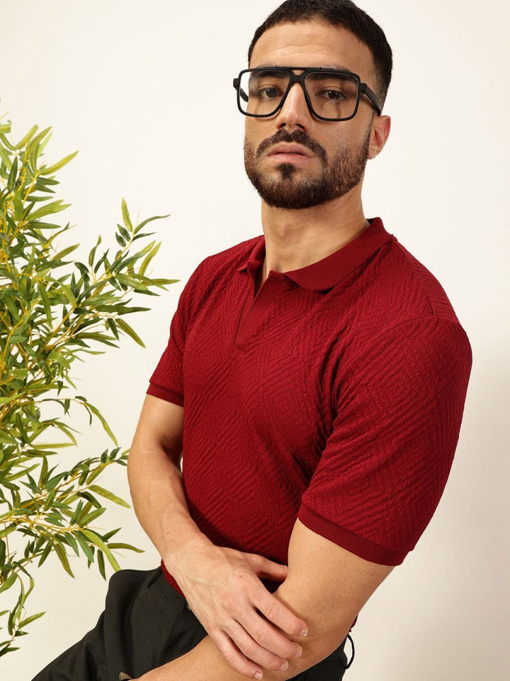 Thomas Scott Men Anti Odour Solid Polo Collar T-Shirt