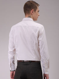 The Indian Garage Co. X Luxe Men Cutaway Collar Checked Slim Fit Formal Shirt