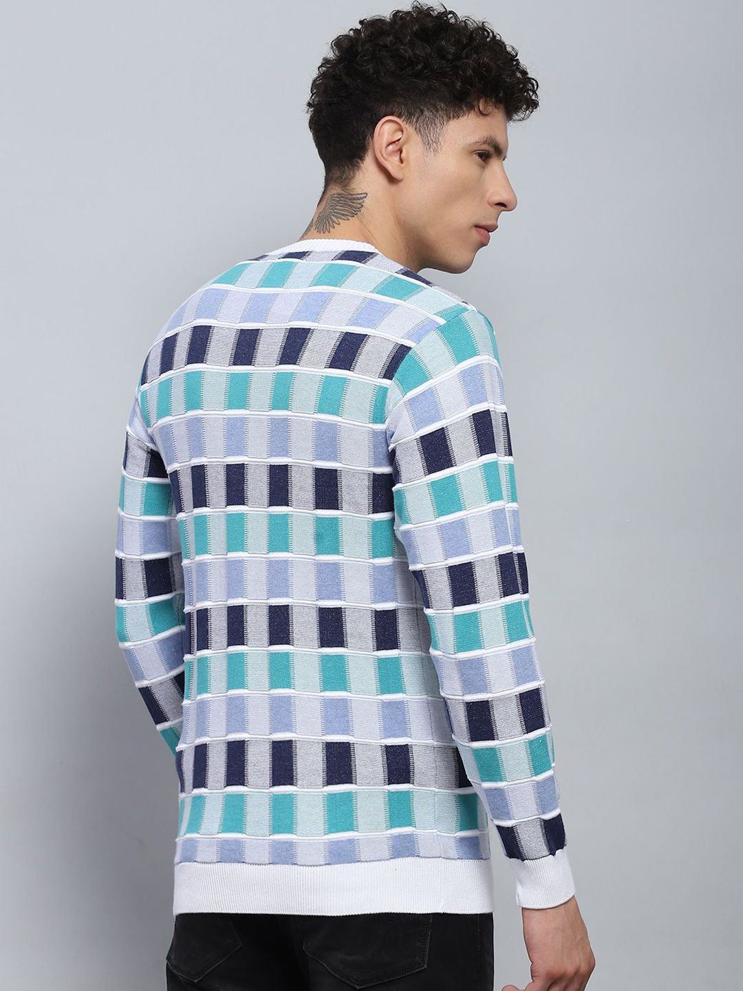 Monte Carlo Men Checked Pullover