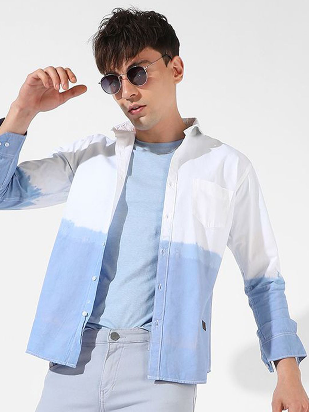 Campus Sutra Men Comfort Colourblocked Casual Shirt