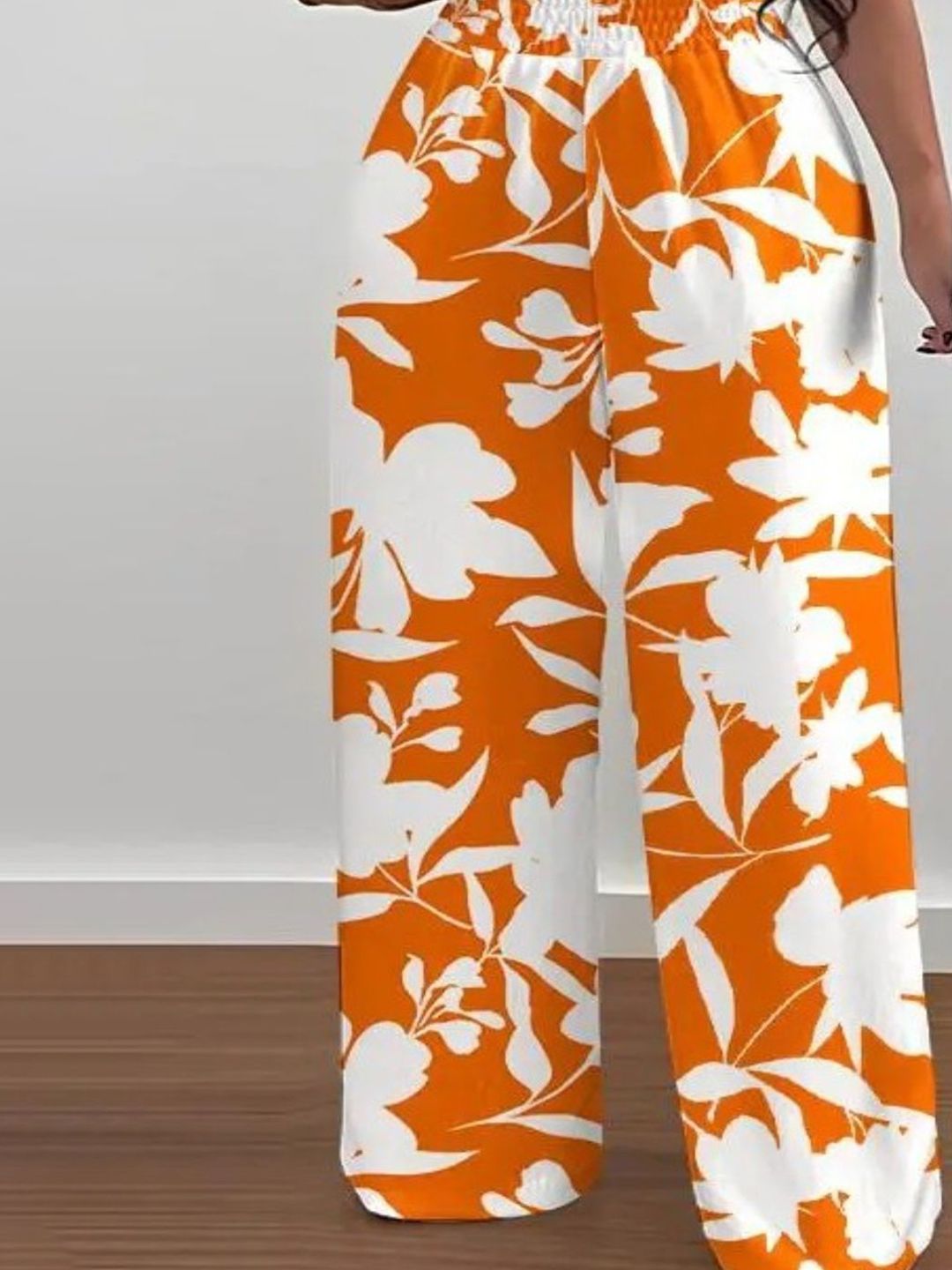 all about you Off-Shoulder Printed Basic Jumpsuit