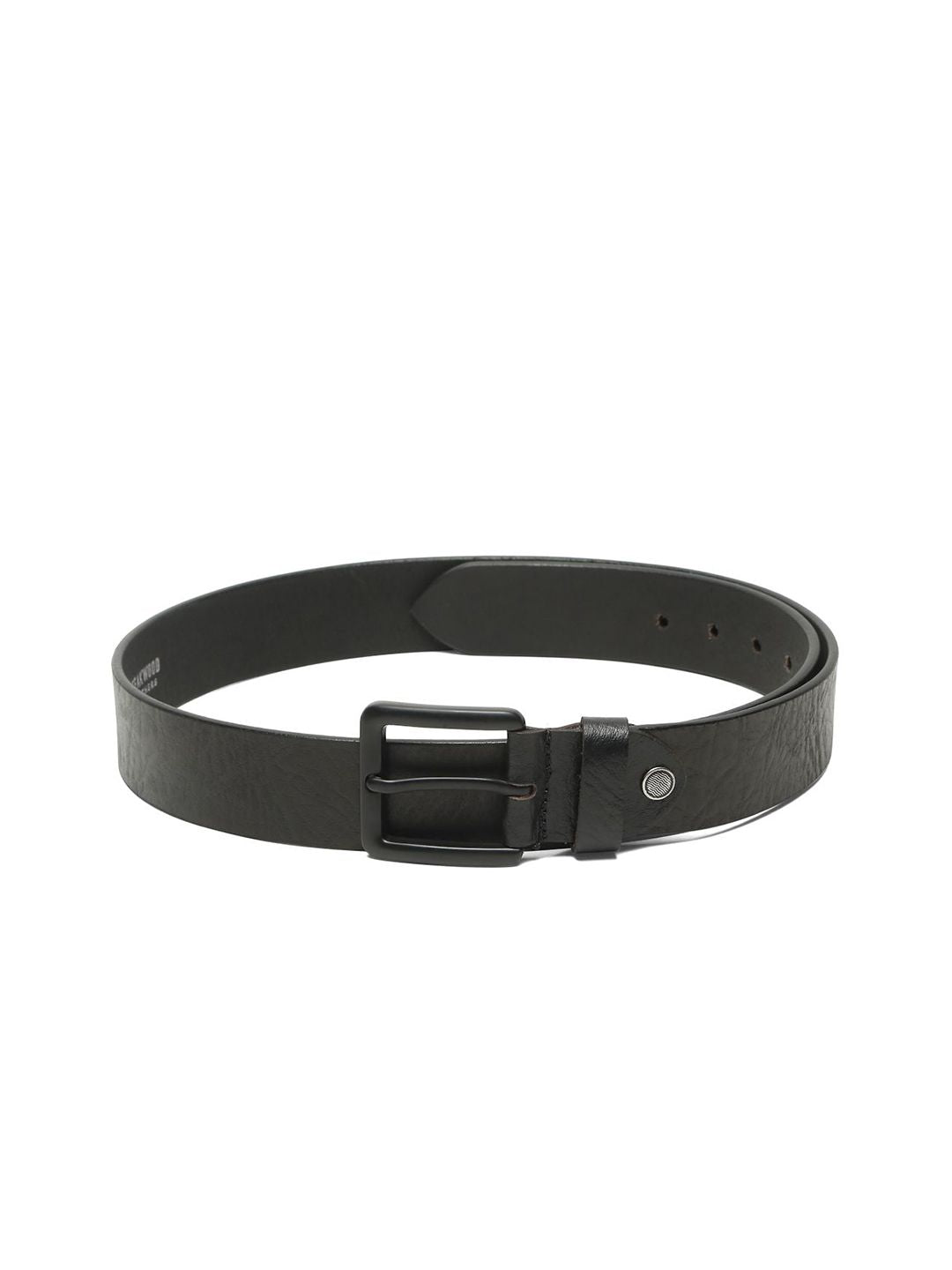 Teakwood Leathers Men Textured Leather Belt