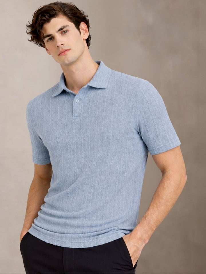 ADRO Men Polo Collar T-shirt