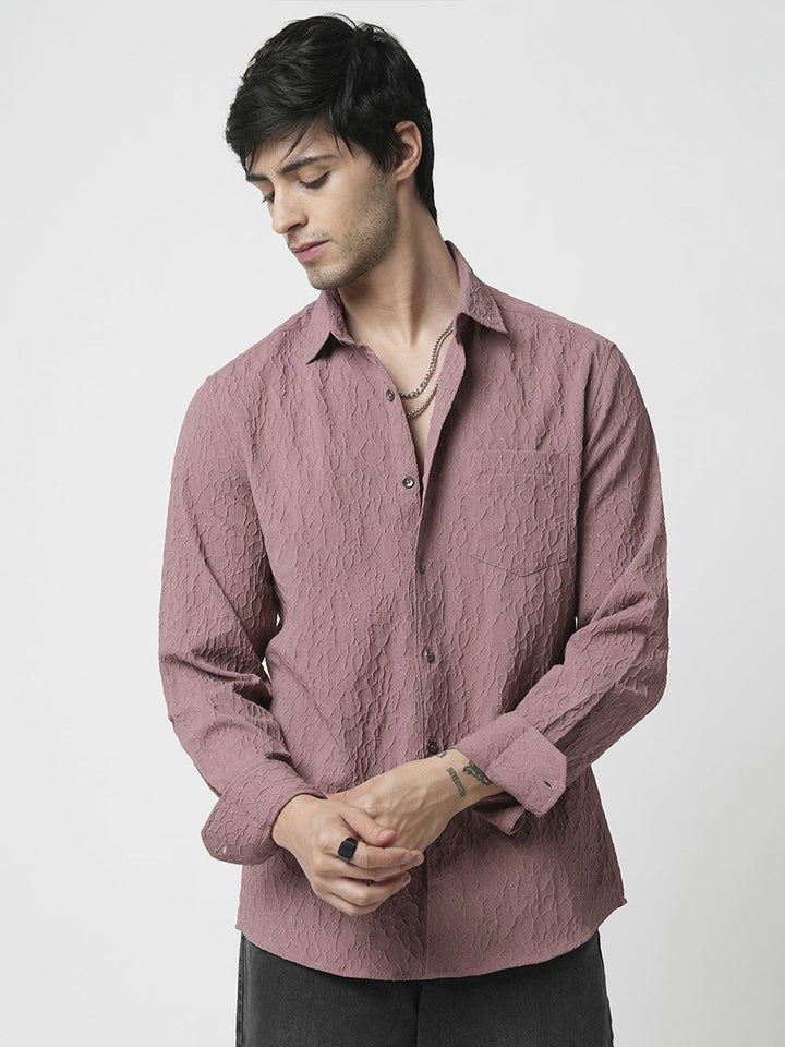 VASTRADO Men Classic Spread Collar Solid Slim Fit Casual Shirt