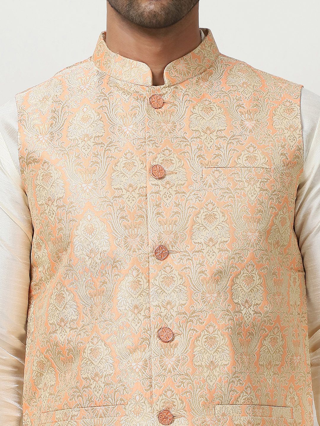 Anouk Woven Design Nehru Jackets
