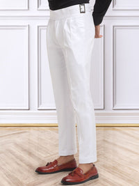 KLOTTHE Men Cotton Rich Solid Slim Fit Italian Gurkha Pants