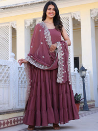 KALINI Women Layered Kurta with Pyjamas & With Dupatta