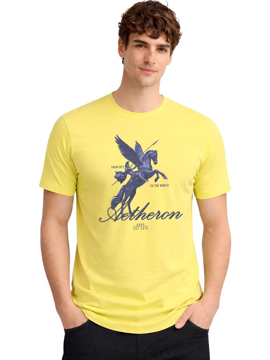 ADRO Men Printed T-shirt