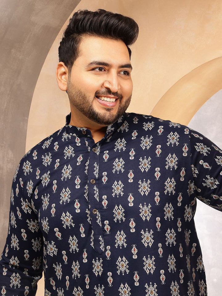 SOJANYA PLUS Motif Etnik Lelaki Bercetak Kurta