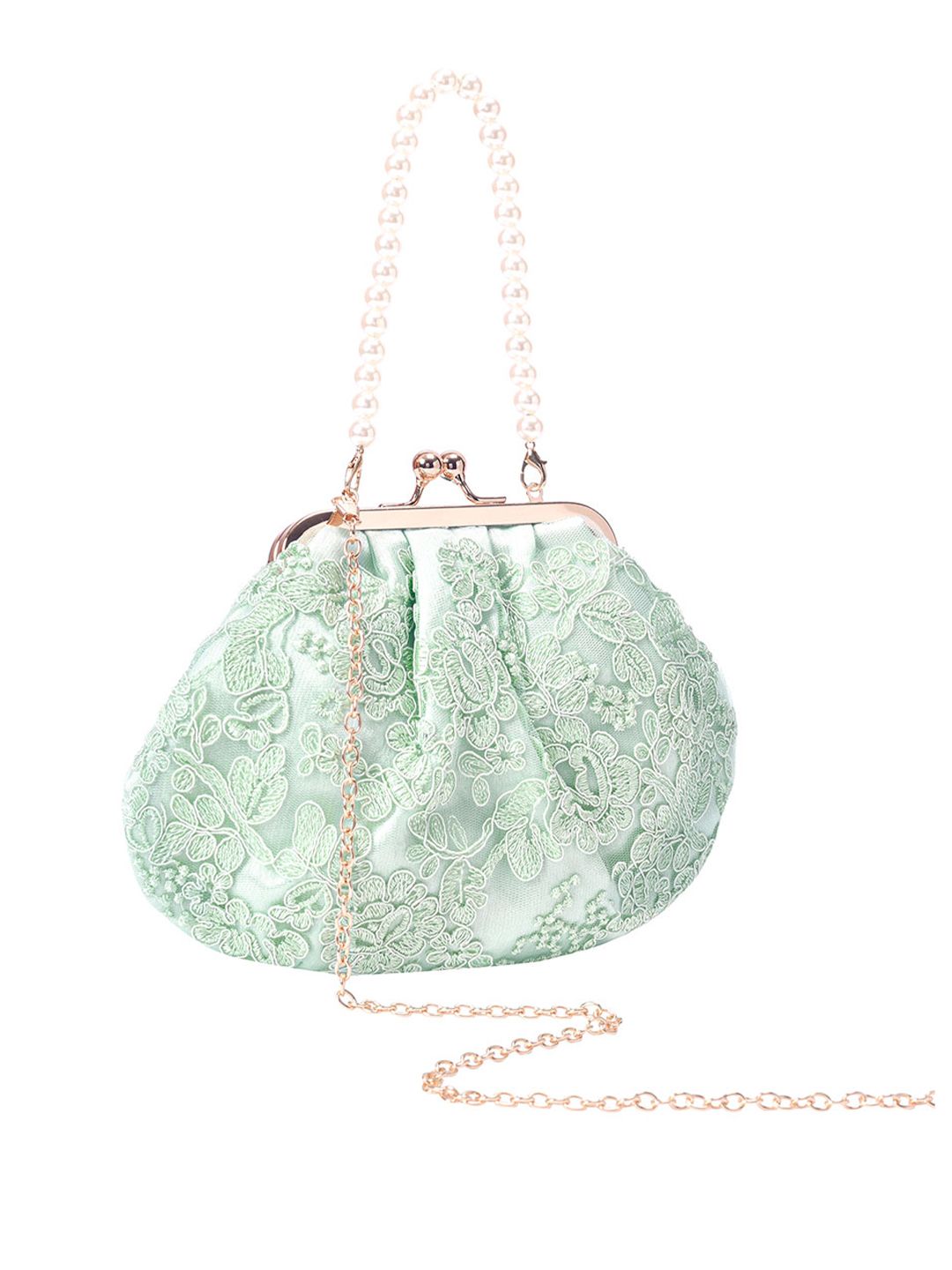 Lino Perros Floral Embroidered Party Purse