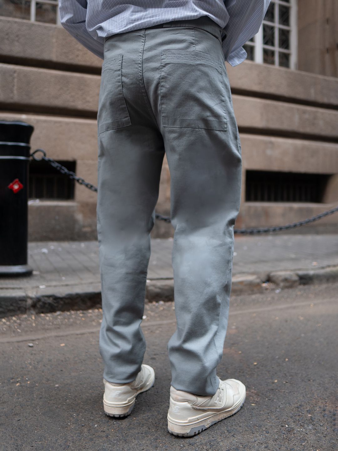 Powerlook Men Regular Fit Mid Rise Linen Trousers