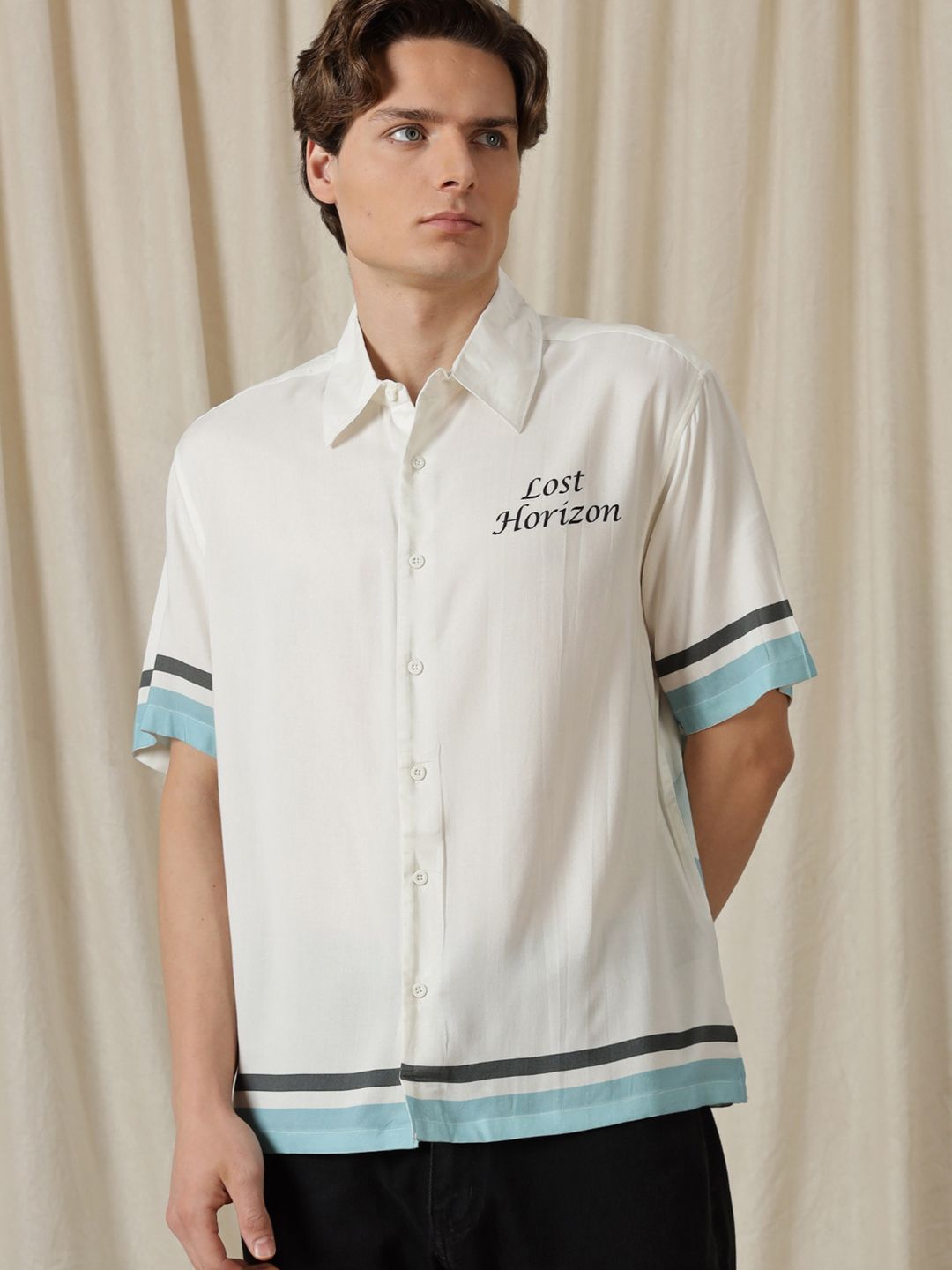 Eszett Lost Horizon Abstract Cotton Baju Lengan Pendek