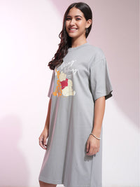Tokyo Talkies Disney Women Winnie & Tigger Print Mini TShirt Dress