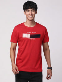 ADRO Men Graphic Printed Cotton T-shirt