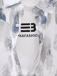 YK Kids Printed Pure Cotton Shirt & Short Clothing Set