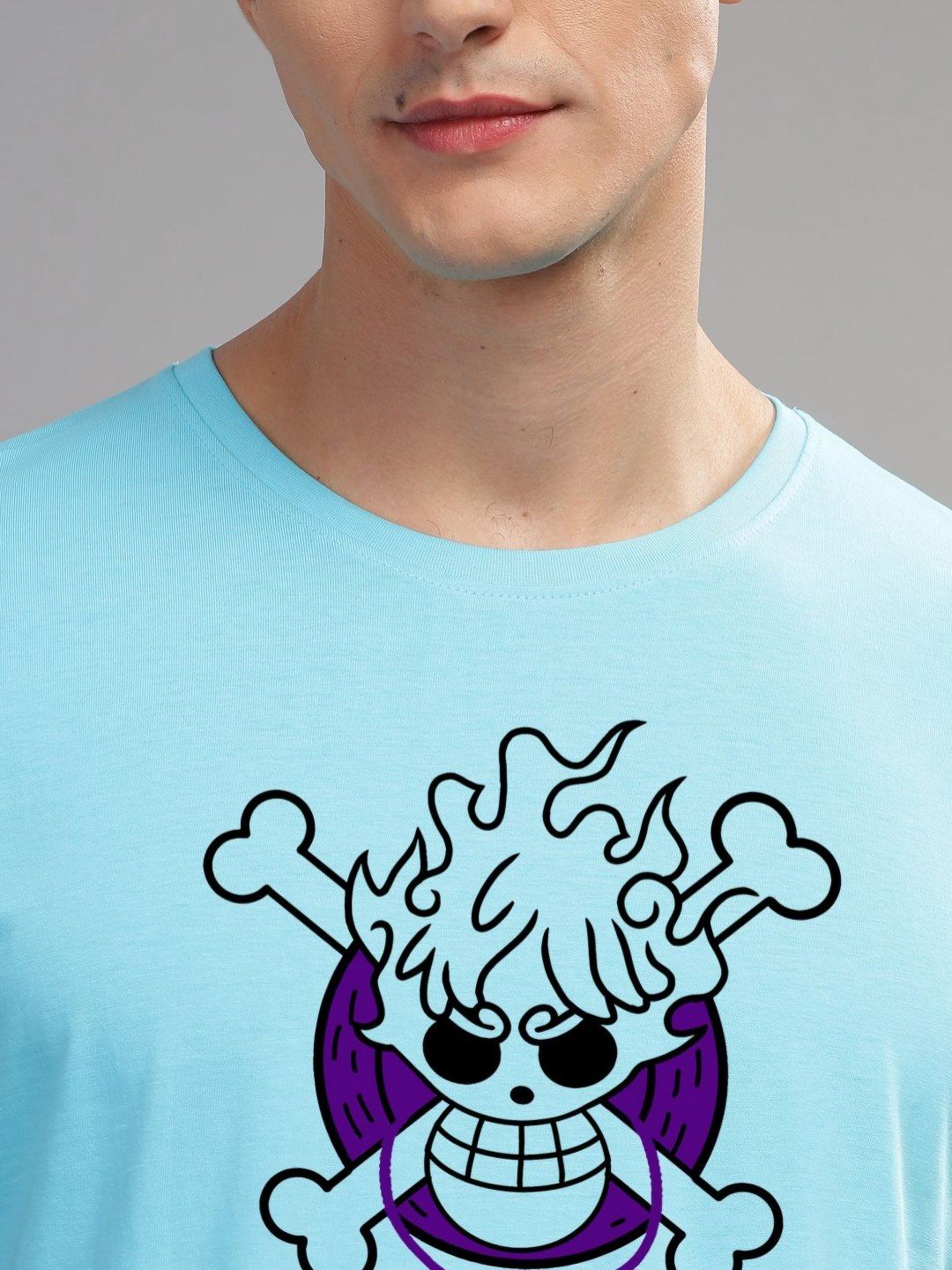 ADRO Men Printed Applique T-shirt