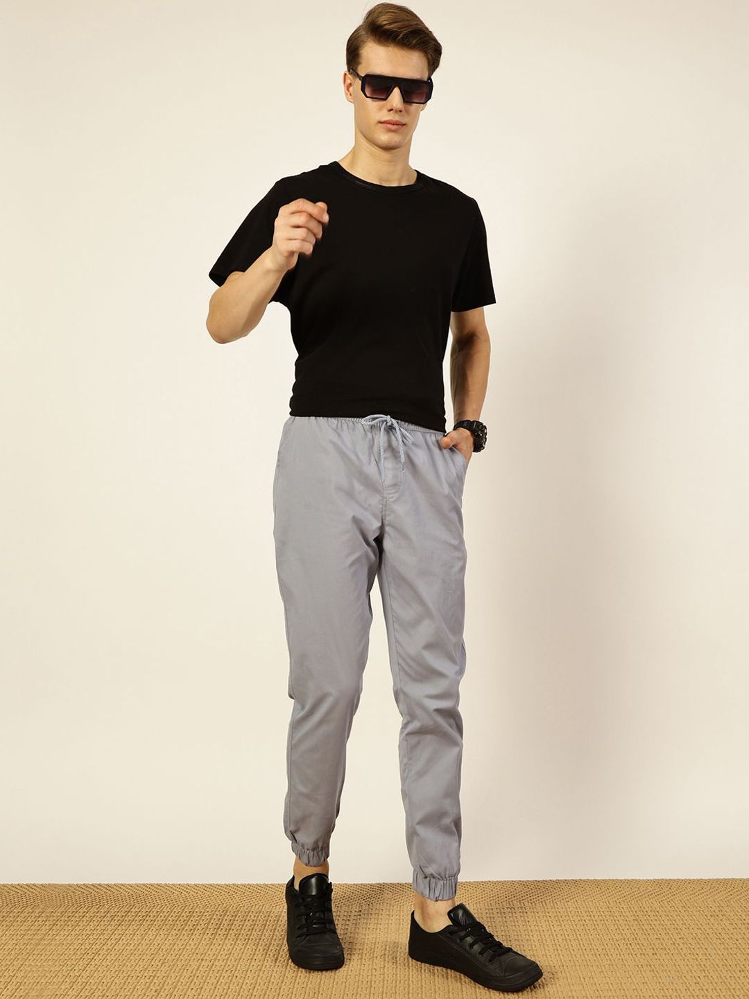 Thomas Scott Men Smart Slim Fit Joggers Trousers