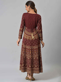 AURELIA Women Ethnic Motifs Printed Maxi Dress