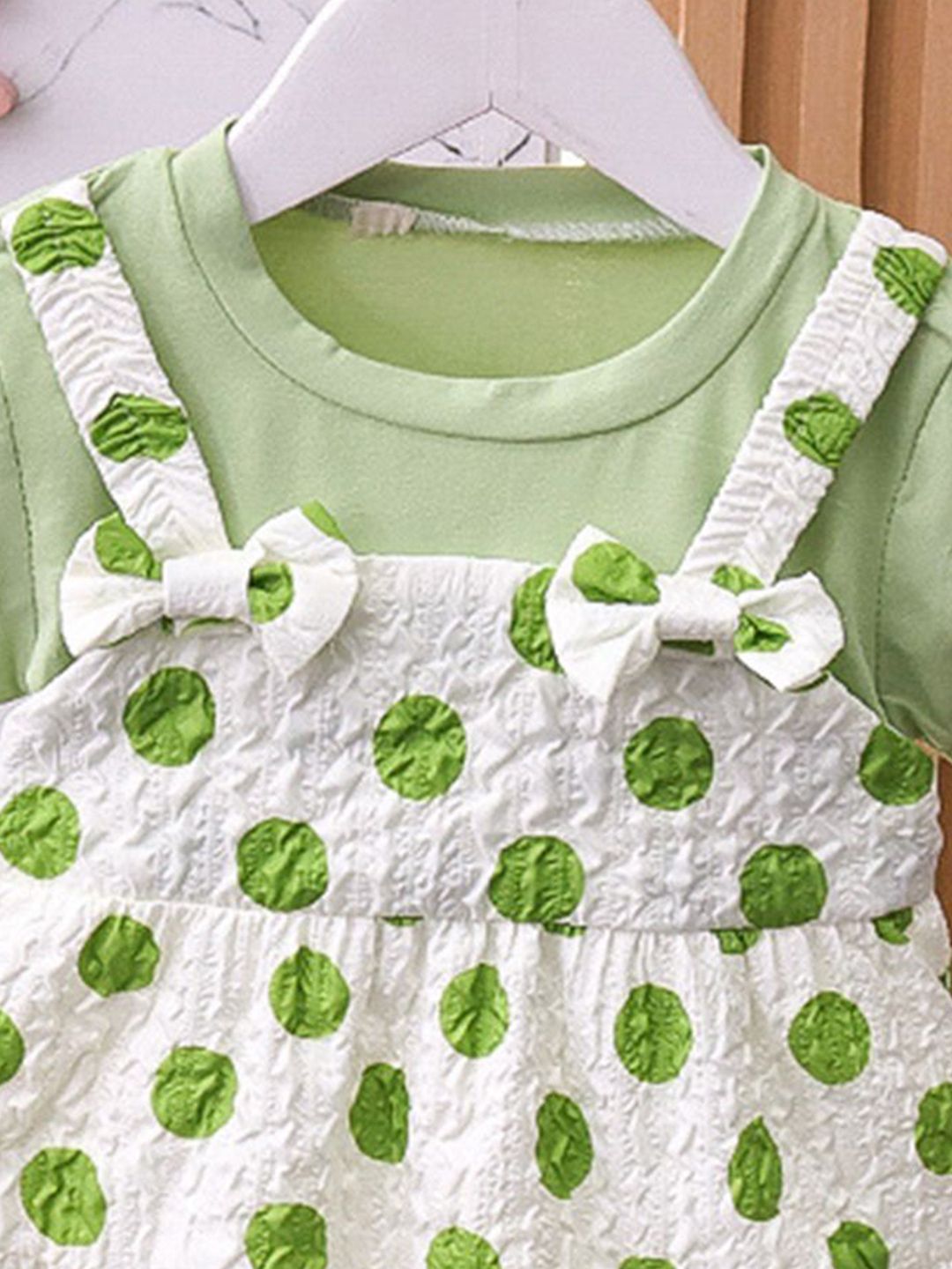YK Polka Dot Print A-Line Dress