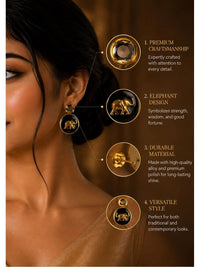 PANASH Circular Drop Earrings
