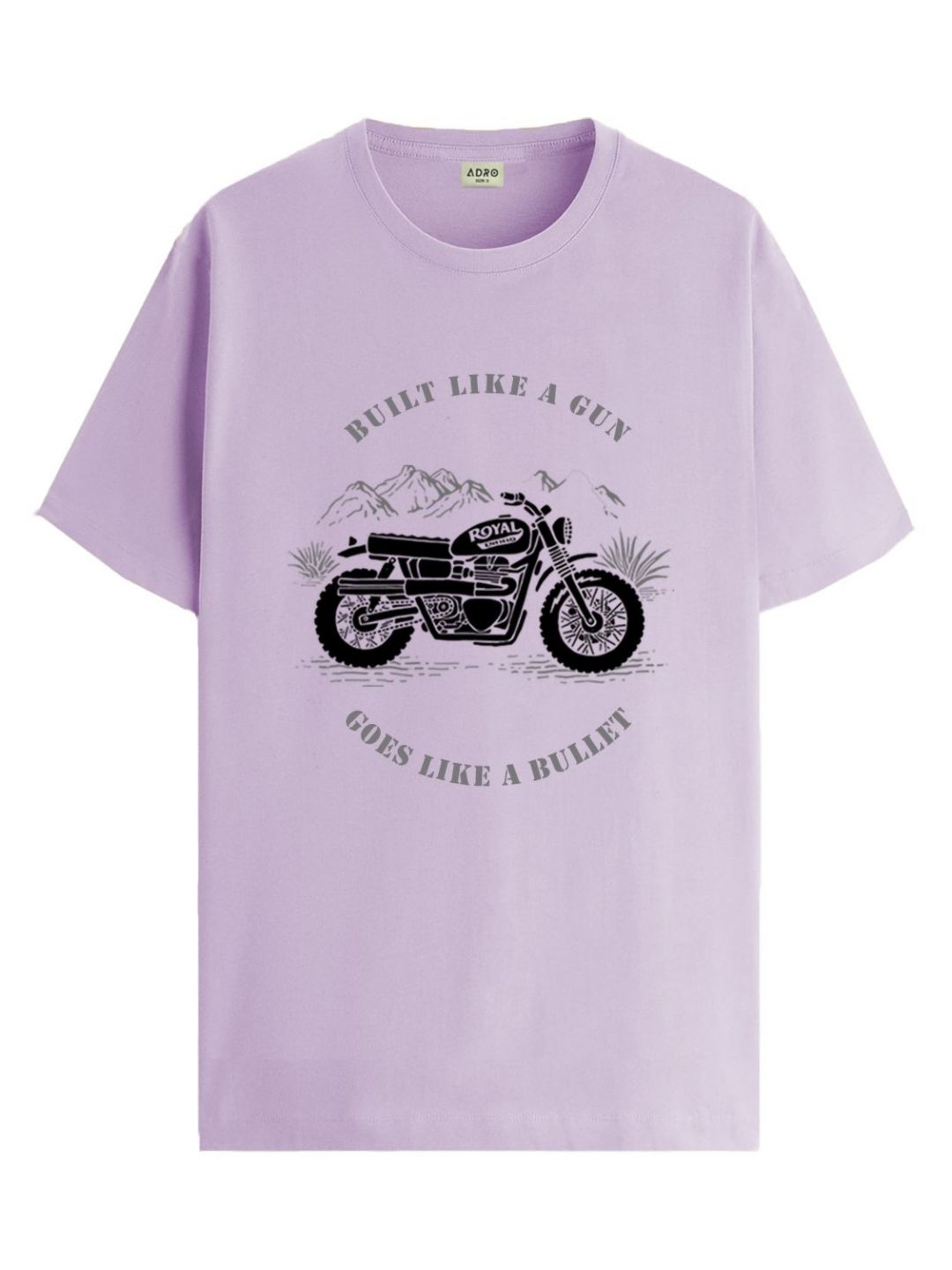 ADRO Men Graphic Printed Round Neck Cotton T-shirt