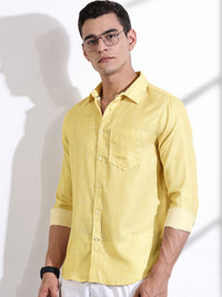 Thomas Scott Men Classic Slim Fit Opaque Casual Shirt