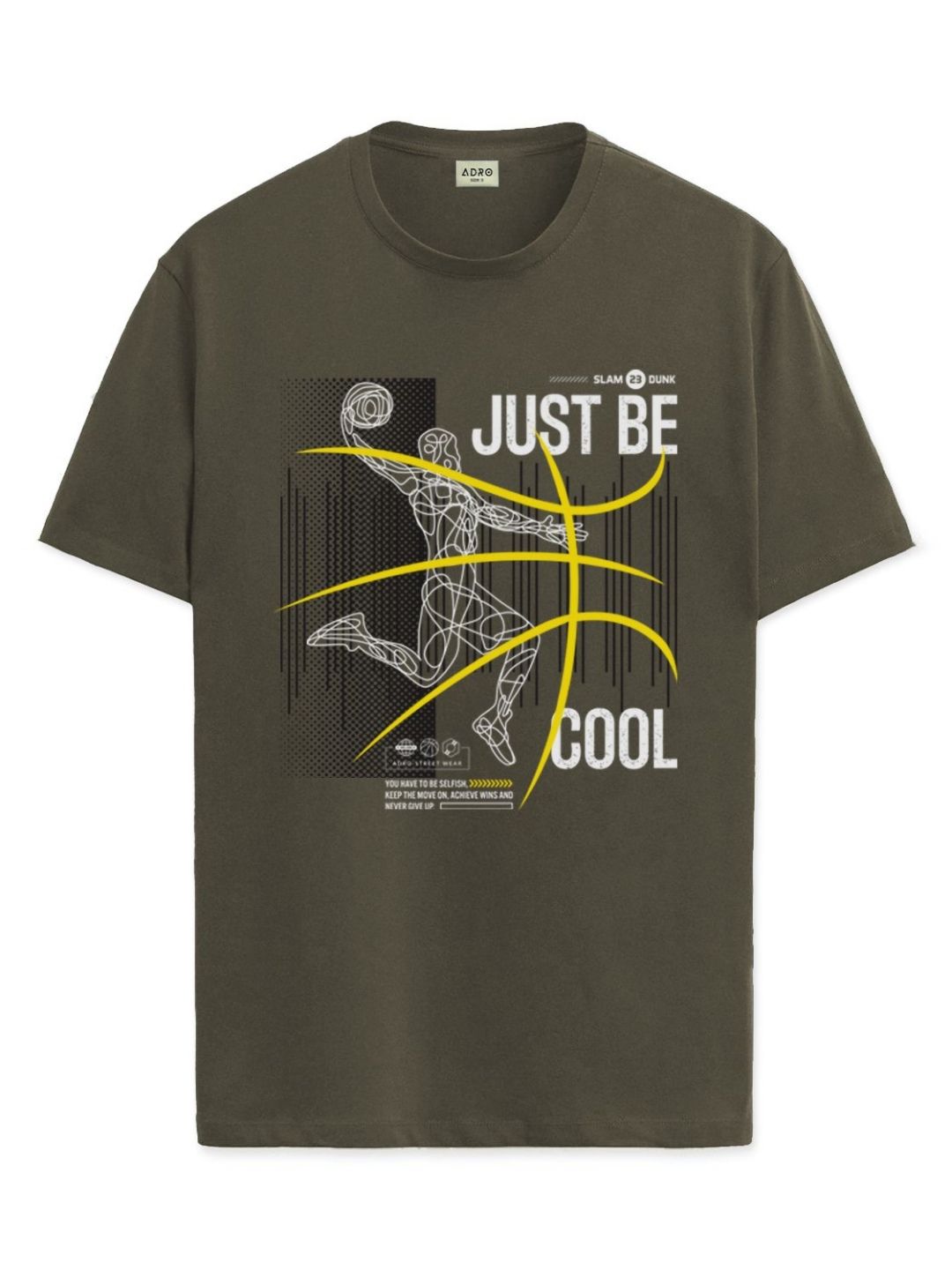 ADRO Men Graphic Printed Cotton T-shirt