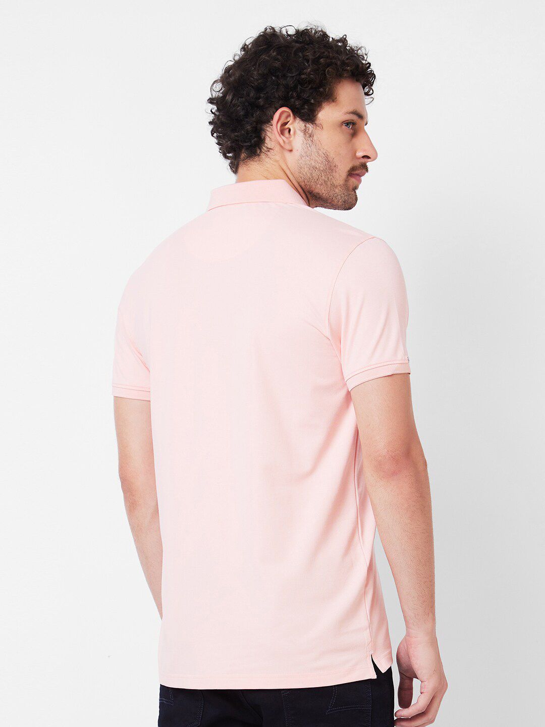 SPYKAR Polo Collar Cotton Slim Fit T-shirt