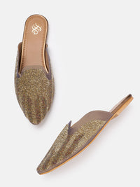 House of Pataudi Embellished Mules