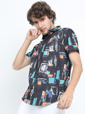 LOCOMOTIVE Men Premiums Printed Casual Slim Fit Shirt