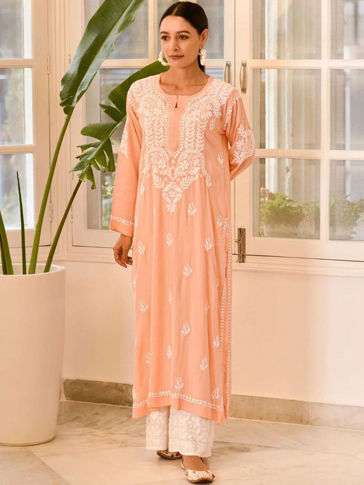 House of Chikankari Women Ethnic Motifs Embroidered Chikankari Kurta