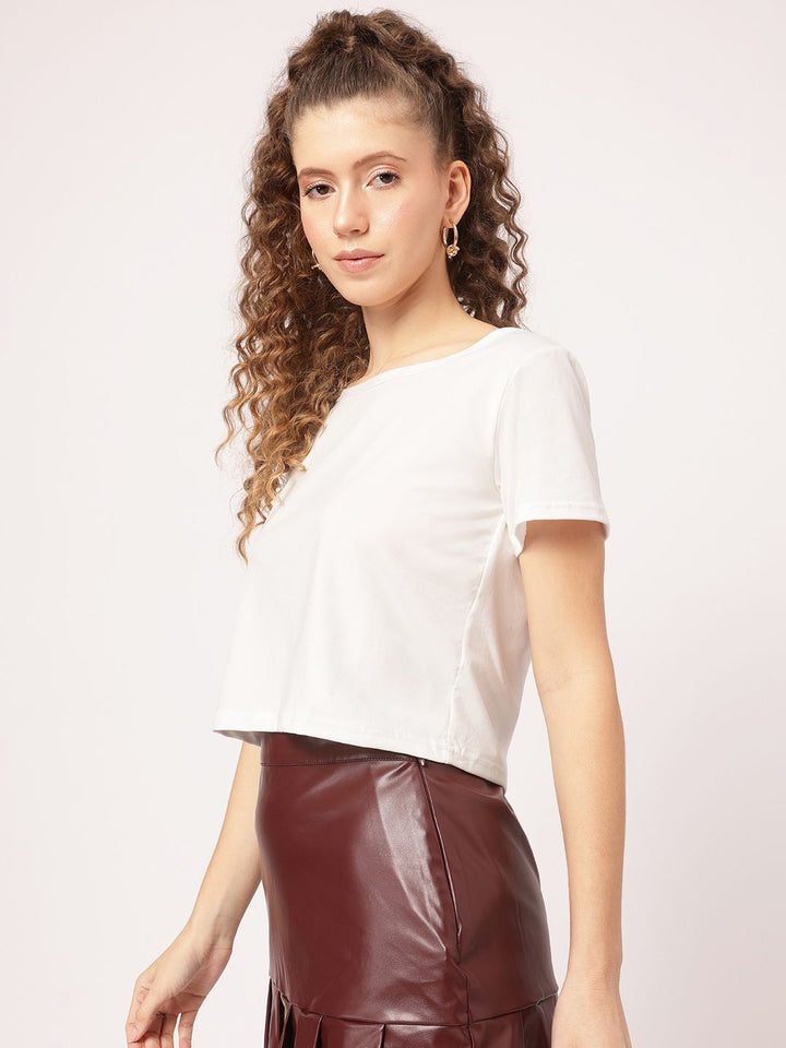 DressBerry Simplicity Chic Criss-Cross Crop Top