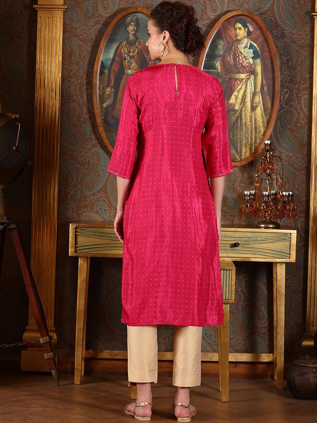 W Women Embroidered Kurta