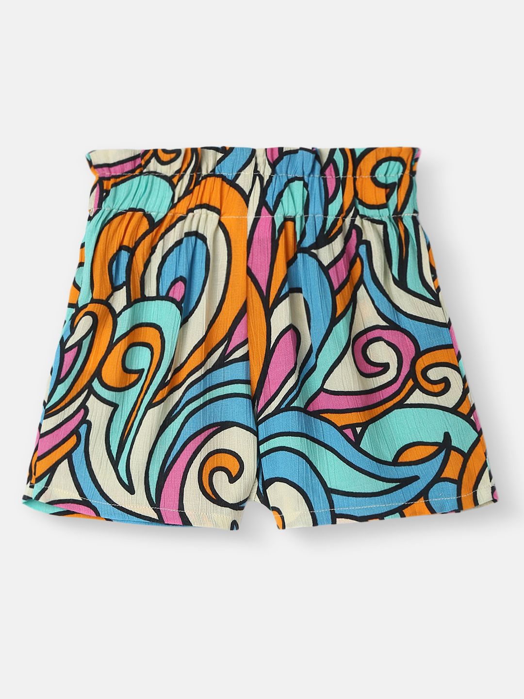 Nauti Nati Girls Printed Short Sleeves Top With Shorts