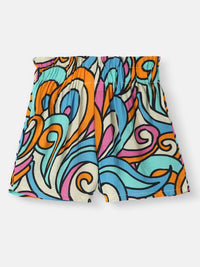 Nauti Nati Girls Printed Short Sleeves Top With Shorts