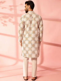 Anouk Men Ethnic Motifs Printed Regular Kurta with Pyjamas