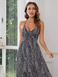all about you Animal Print Chiffon A-Line Maxi Dress