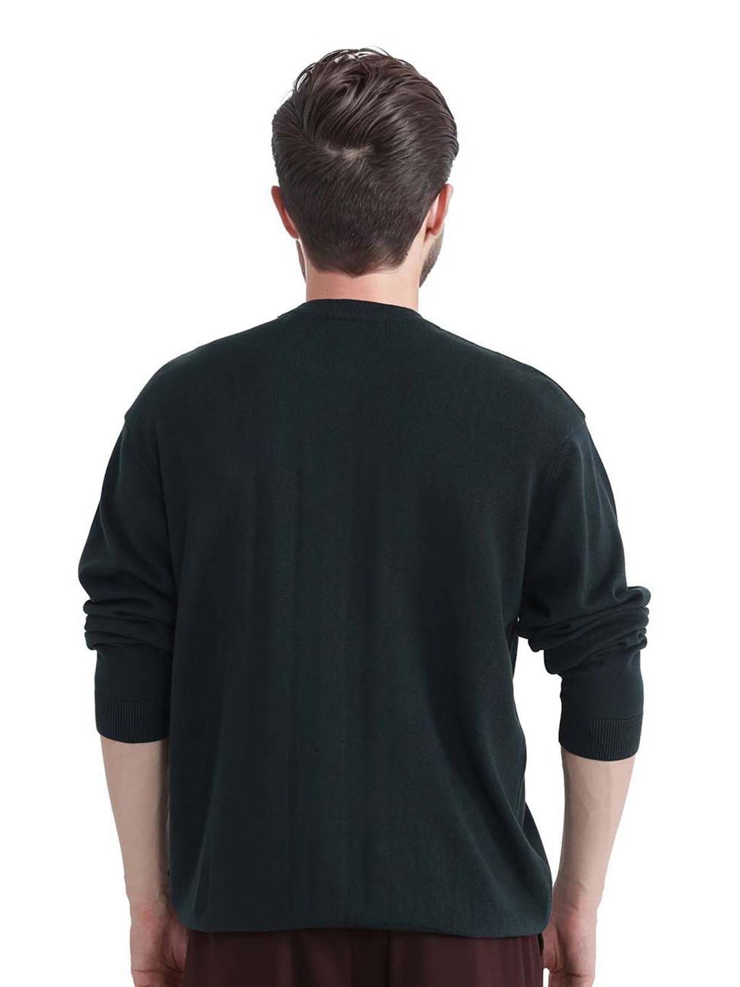 RARE RABBIT Men Round Neck Cotton Pullover