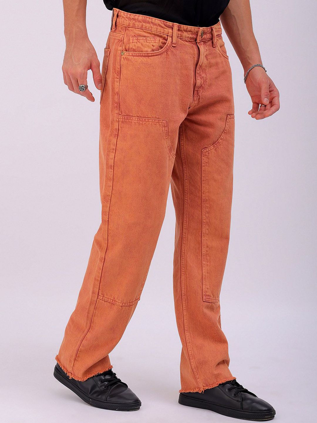 The Indian Garage Co Men Relaxed Fit Pure Cotton Jeans
