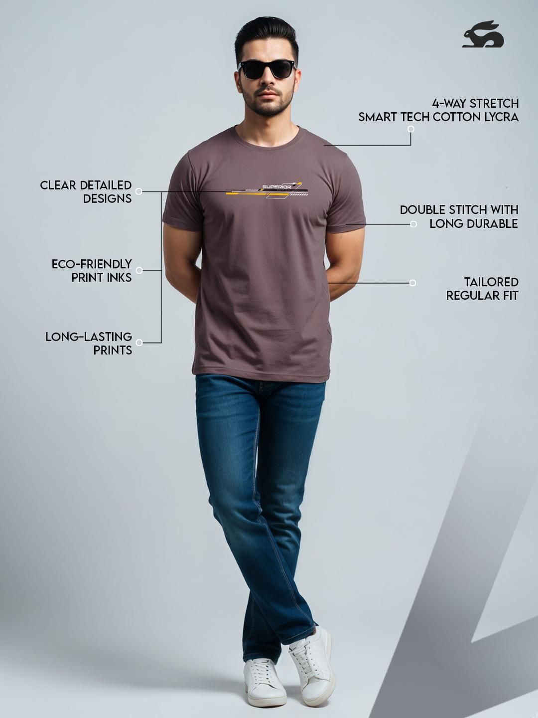 Tshirts Lavender Lelaki ADRO