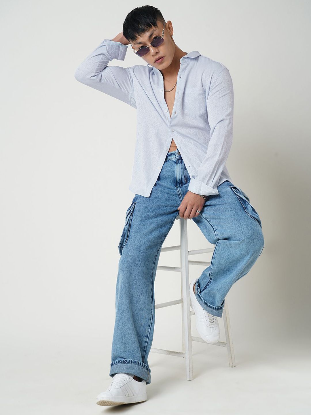 VASTRADO Men Classic Slim Fit Opaque Casual Shirt