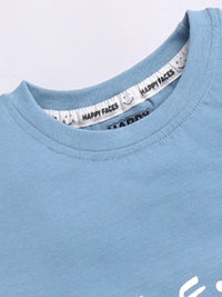 Happy Faces Girls F.R.I.E.N.D.S Printed Pure Cotton Longline T-shirt
