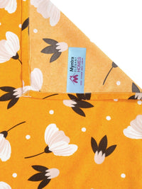 Myntra Elegant Homes Yellow & White Floral 300 TC King Cadar dengan 2 Sarung Bantal