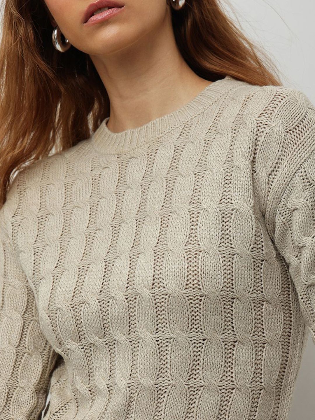 STREET 9 Women Cable Knit Pullover